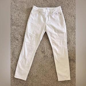 Loft curvy skinny cropped white jeans Size 28/6